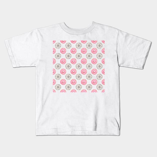 Donut pattern Kids T-Shirt by shoko